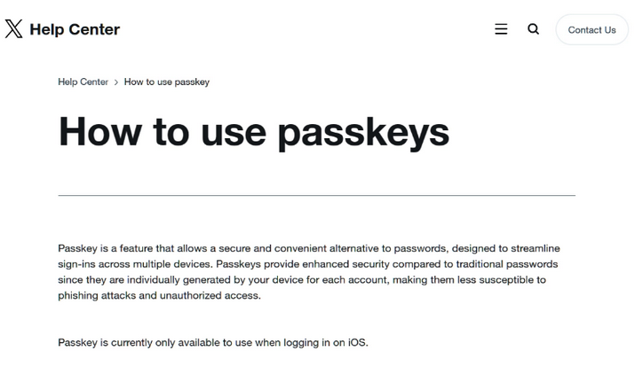 安龙苹果维修店铺分享iOS用户如何通过通行密钥(Passkey)登录 